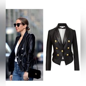 COOKE LEATHER DICKEY JACKET